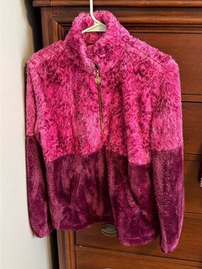Lilly Pulitzer Keala Sherpa Pullover Amarena Cherry